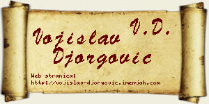 Vojislav Đorgović vizit kartica